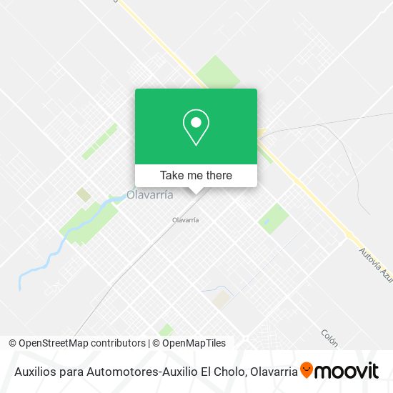 Auxilios para Automotores-Auxilio El Cholo map