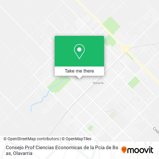 Mapa de Consejo Prof Ciencias Economicas de la Pcia de Bs as