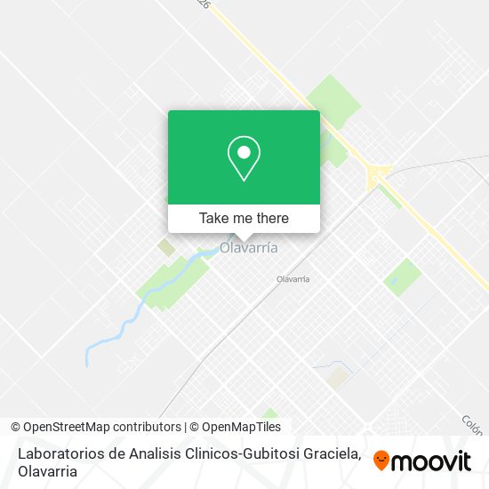 Mapa de Laboratorios de Analisis Clinicos-Gubitosi Graciela