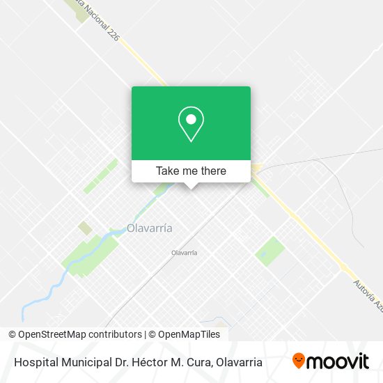 Mapa de Hospital Municipal Dr. Héctor M. Cura