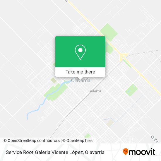 Mapa de Service Root Galeria Vicente López