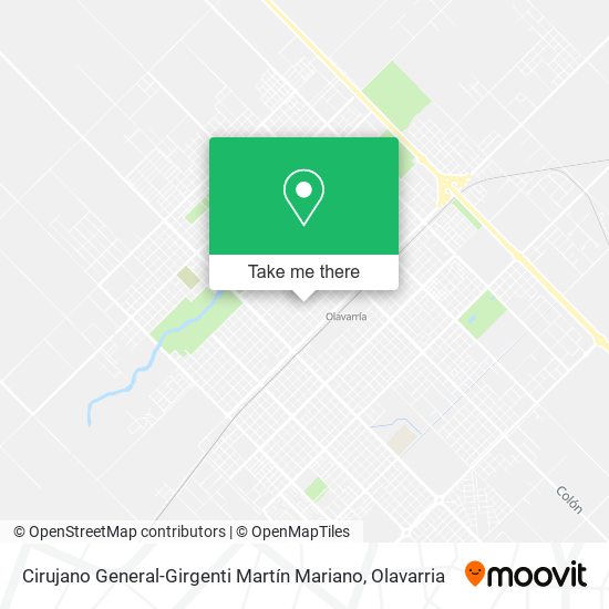 Cirujano General-Girgenti Martín Mariano map