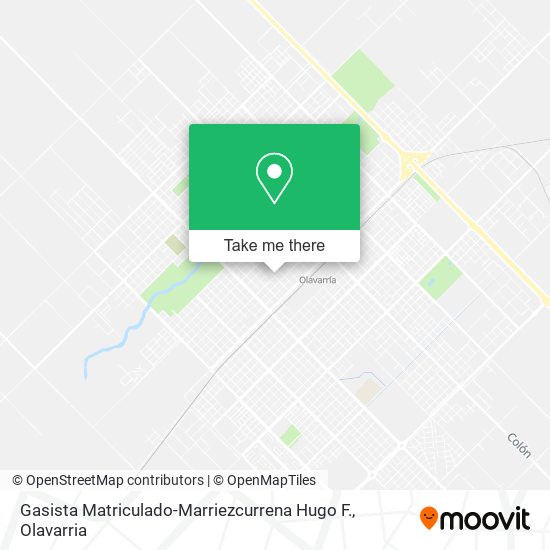 Mapa de Gasista Matriculado-Marriezcurrena Hugo F.