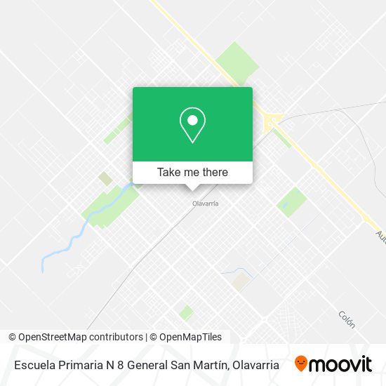 Mapa de Escuela Primaria N 8 General San Martín
