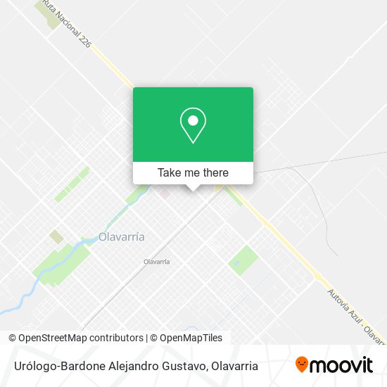 Mapa de Urólogo-Bardone Alejandro Gustavo