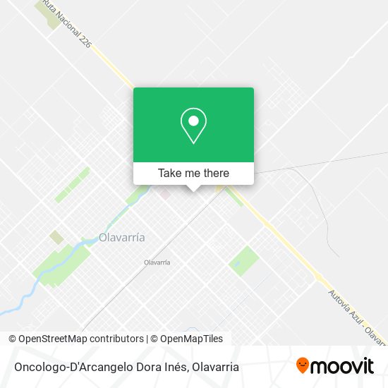 Mapa de Oncologo-D'Arcangelo Dora Inés