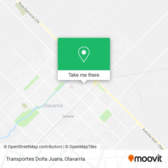 Transportes Doña Juana map