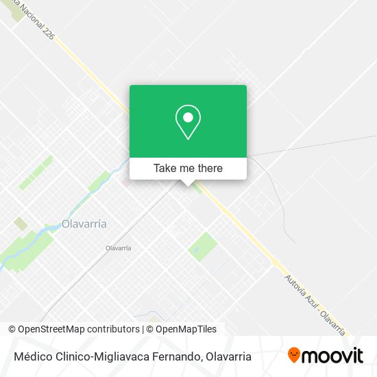 Médico Clinico-Migliavaca Fernando map