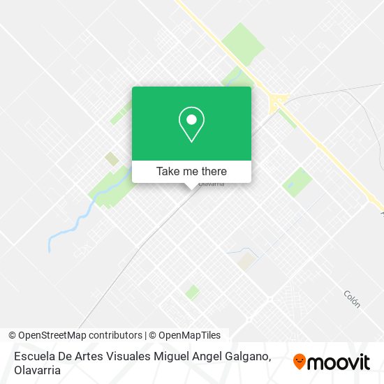 Mapa de Escuela De Artes Visuales Miguel Angel Galgano