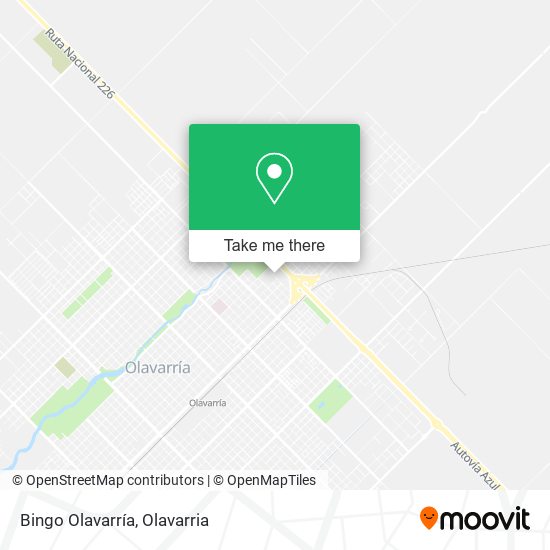 Bingo Olavarría map