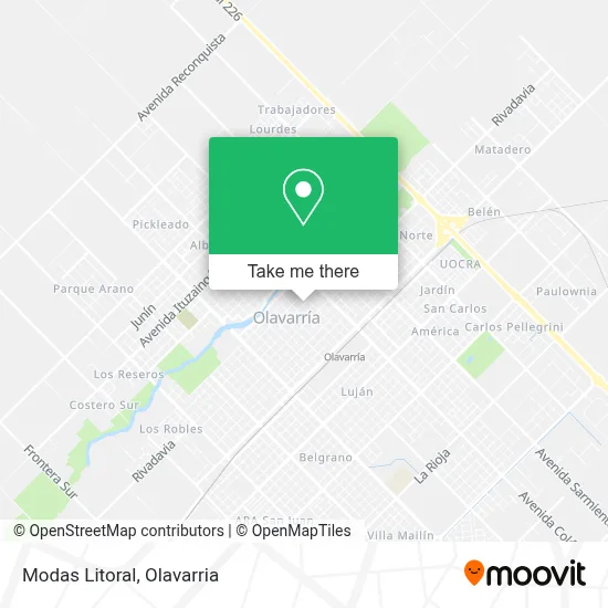 Modas Litoral map