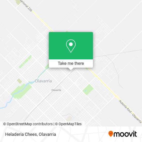 Heladeria Chees map