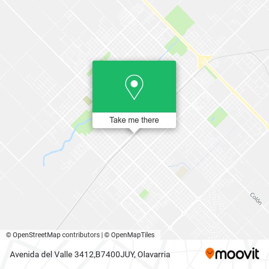 Avenida del Valle 3412,B7400JUY map