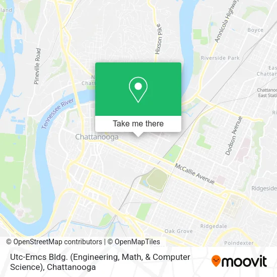 Mapa de Utc-Emcs Bldg. (Engineering, Math, & Computer Science)