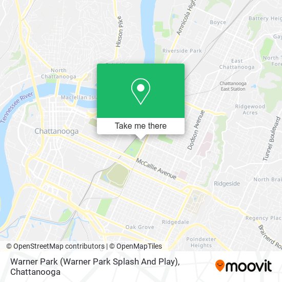 Warner Park (Warner Park Splash And Play) map