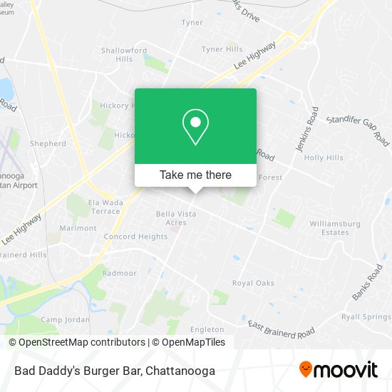 Mapa de Bad Daddy's Burger Bar