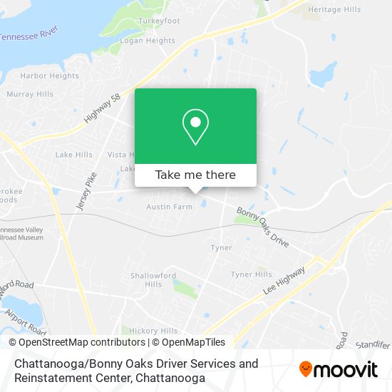 Chattanooga / Bonny Oaks Driver Services and Reinstatement Center map