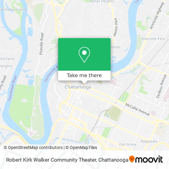 Mapa de Robert Kirk Walker Community Theater