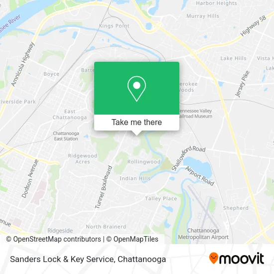 Mapa de Sanders Lock & Key Service