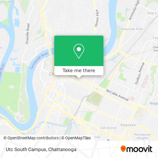 Utc Map Of Campus How To Get To Utc South Campus In Chattanooga By Bus?