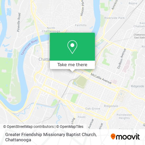 Mapa de Greater Friendship Missionary Baptist Church