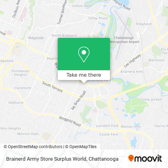 Mapa de Brainerd Army Store Surplus World