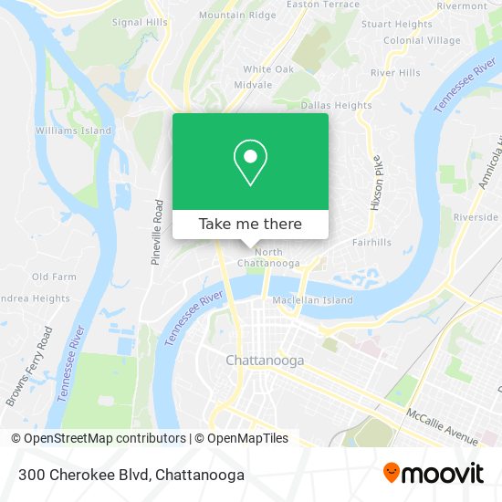 300 Cherokee Blvd map