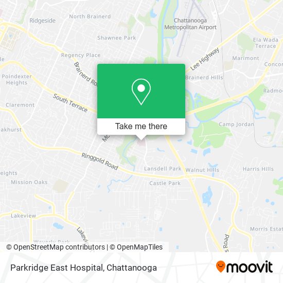 Parkridge East Hospital map
