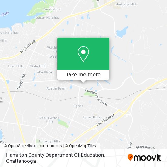 Hamilton County Department Of Education map