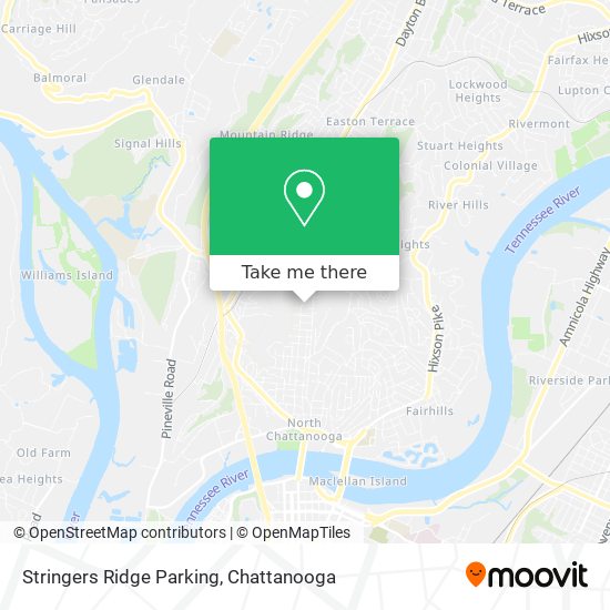 Mapa de Stringers Ridge Parking