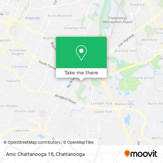 Amc Chattanooga 18 map