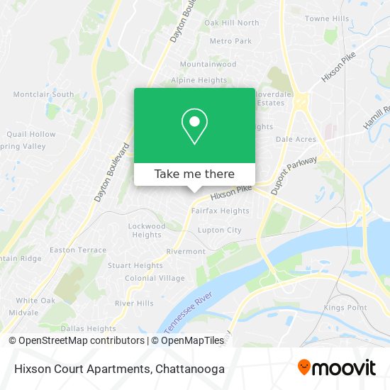Hixson Court Apartments map