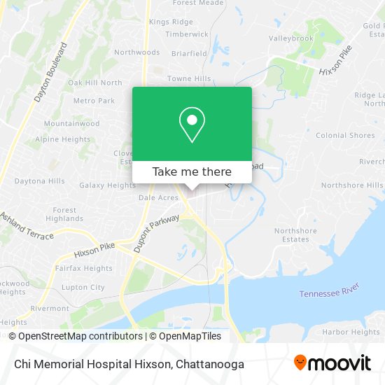 Chi Memorial Hospital Hixson map