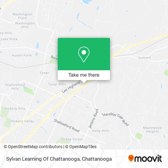Mapa de Sylvan Learning Of Chattanooga