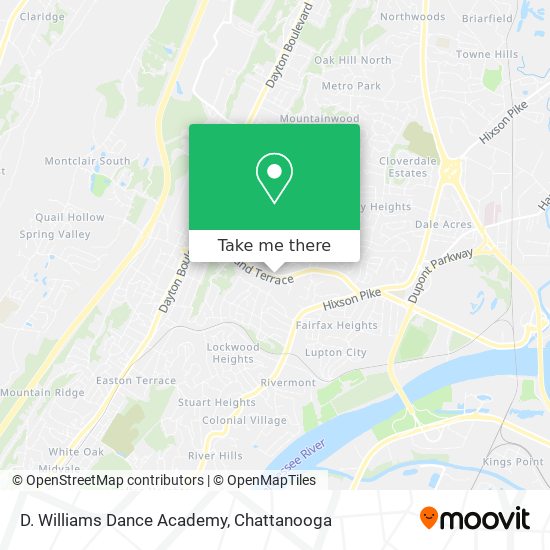 Mapa de D. Williams Dance Academy