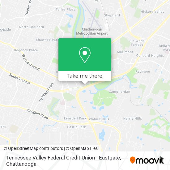 Mapa de Tennessee Valley Federal Credit Union - Eastgate