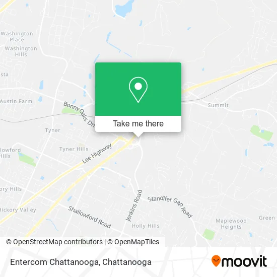 Entercom Chattanooga map