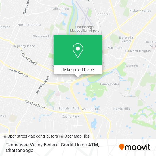 Mapa de Tennessee Valley Federal Credit Union ATM