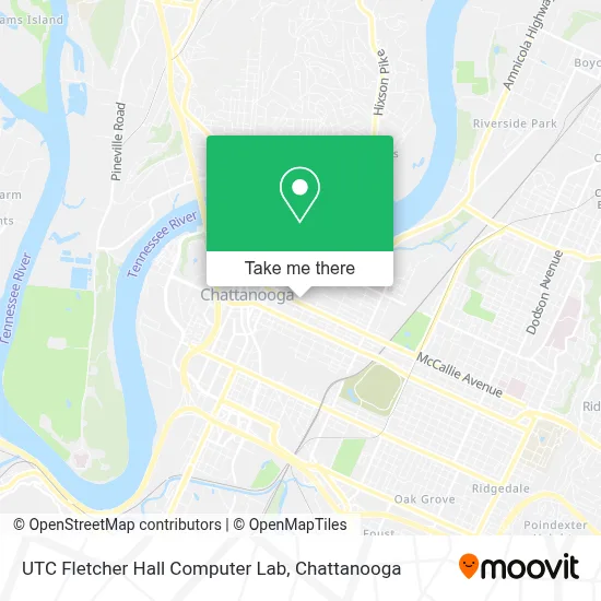 UTC Fletcher Hall Computer Lab map