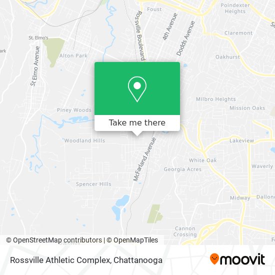 Rossville Athletic Complex map