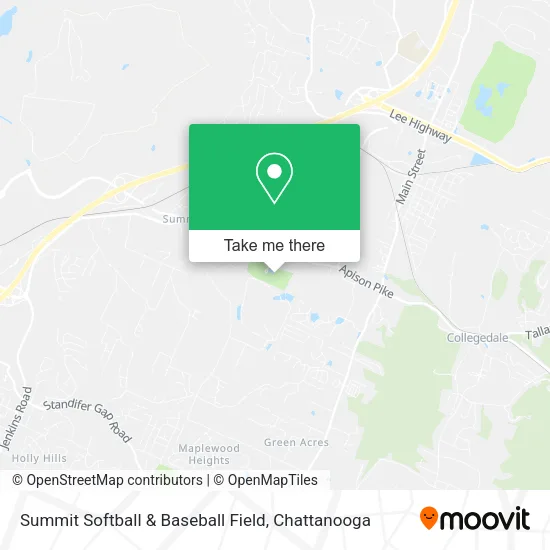 Summit Softball & Baseball Field map