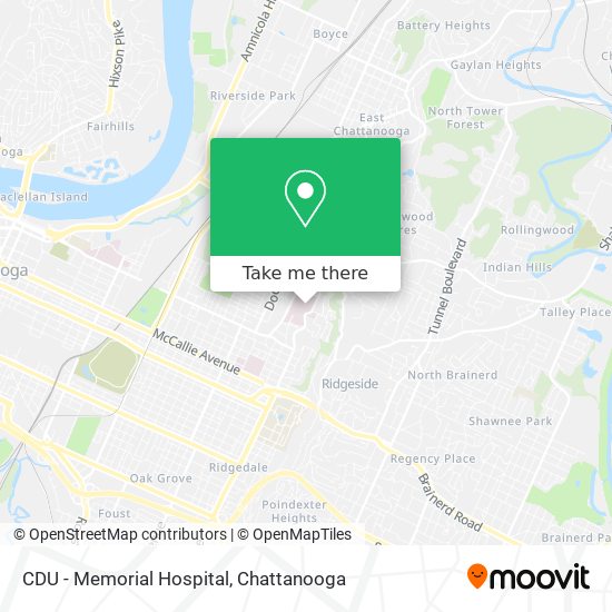 CDU - Memorial Hospital map