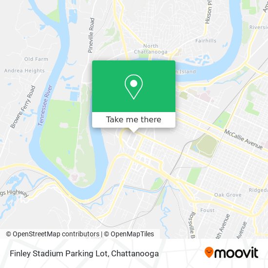 Finley Stadium Parking Lot map