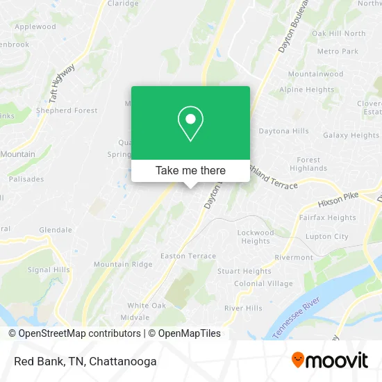 Red Bank, TN map