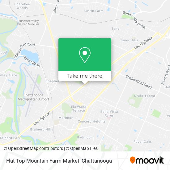 Mapa de Flat Top Mountain Farm Market