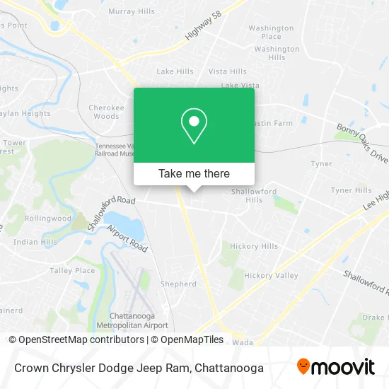 Crown Chrysler Dodge Jeep Ram map