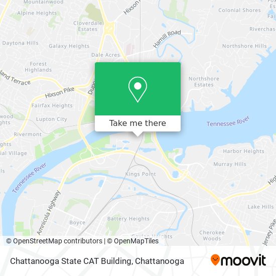 Mapa de Chattanooga State CAT Building