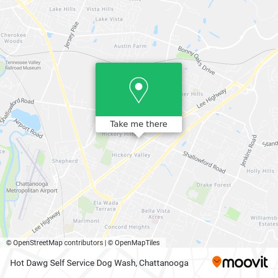 Hot Dawg Self Service Dog Wash map