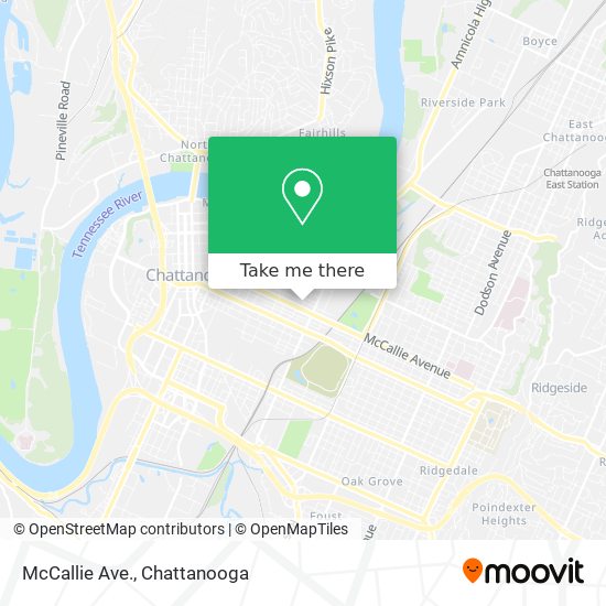 McCallie Ave. map