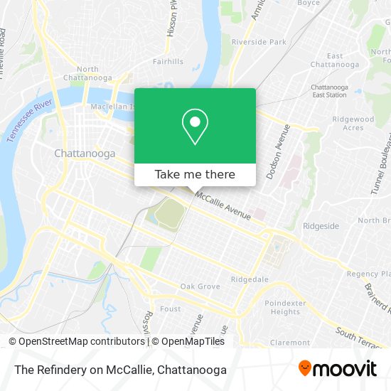 Mapa de The Refindery on McCallie